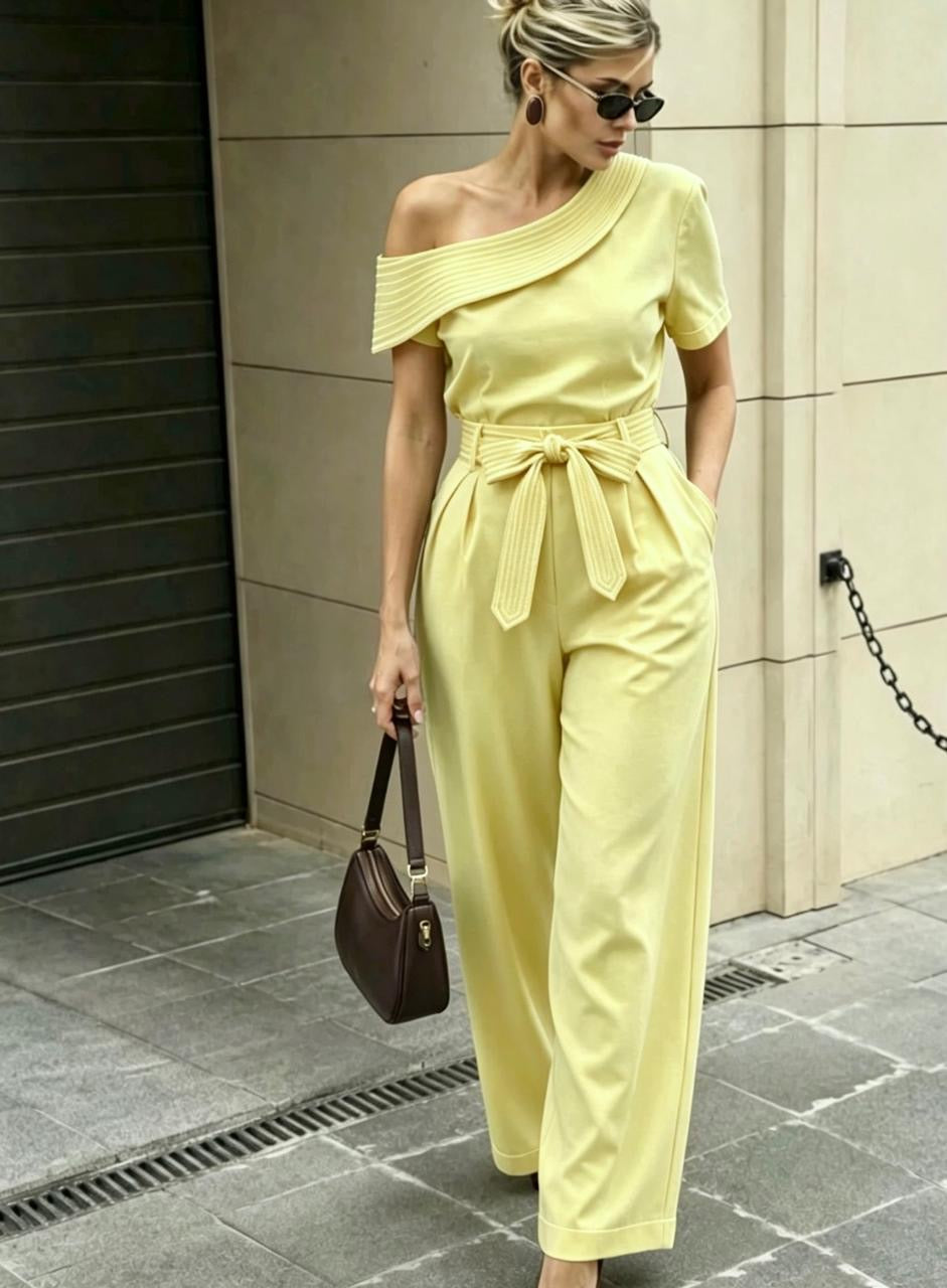 Conjunto manguinha calça com cinto Ref:553